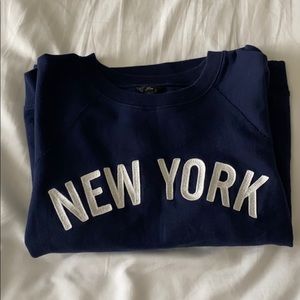 J Crew navy New York sweatshirt